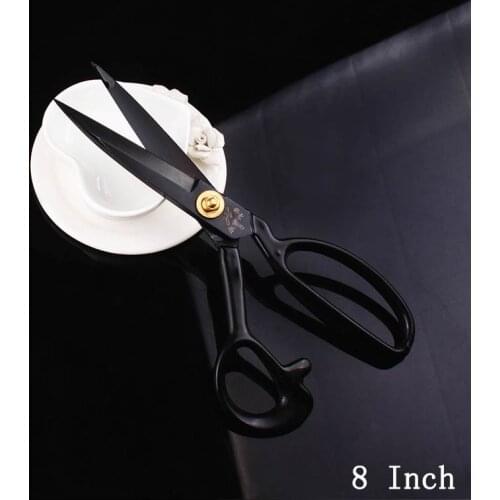 Vintage Craft Professional Tailor Scissors Sharp Stainless Steel Scissors For Embroidery Fabric Leather Tailor Shears Cutter