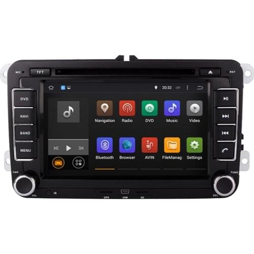 2 DIN Android 9.0 With BT WIFI RDS Navigation Multimedia Radio Head Unit Car DVD Player For SKODA OCTAVIA/FABIA/SUPERB 2005 2010