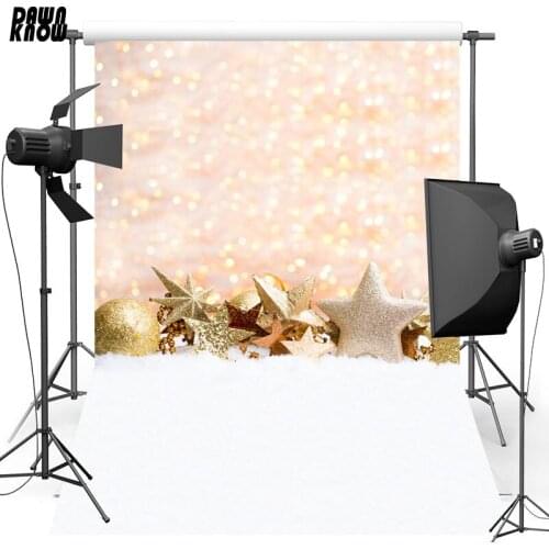 DAWNKNOW Merry Christmas Photo Background Fotografia Shimmer Star Photography Backdrop Photocall Children Photo Studio lv918