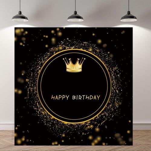 Seekpro Photography Background star ins simplicity black Happy birthday party baby shower Backdrop Photo Background Photocall