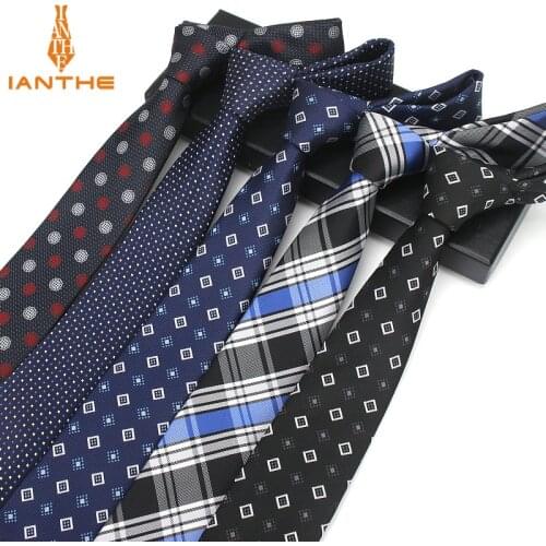 7CM Factory Mens Paisley Plaid Skinny Ties for Men Wedding Tie Slim Men Luxury Necktie Designers Fashion Kravat Dot Neckwear