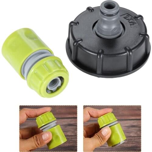 IBC Nozzle Connector Water Tank Tap Adapter coarse Thread Drain Barrel Fitting Hose Plastic Pipe part Valve 3/4inch Garden Tool
