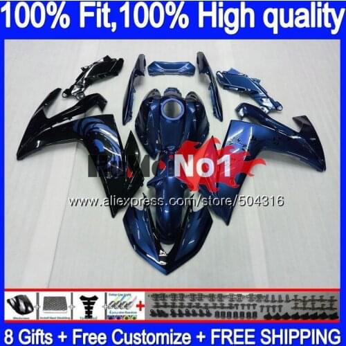 Injection For YAMAHA YZF R3 R25 R3 R 25 YZF-R3 YZFR25 55MC.172 Gloss blue YZF-R25 YZFR3 2014 2015 2016 2017 14 15 16 17 Fairing