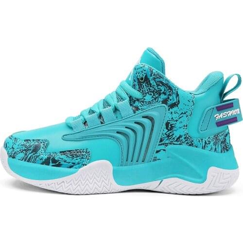 Fashion Kids Tennis Sneakers Children Basket Shoes Air Cushion Girls Sport Shoes Breathable Hook & Loop Boy Child Sneaker