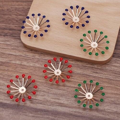20 Pieces/Lot 29mm Metal Flower Spacer Bridal Hair Accessories Step Shake Materials Diy Jewelry Findings