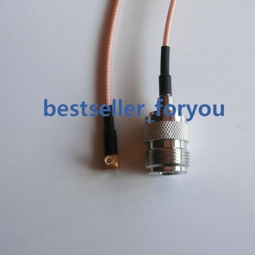 N Female To MCX Male Plug Right Angle 90 DEGREE RG316 Cable Jumper Pigtail 15cm
