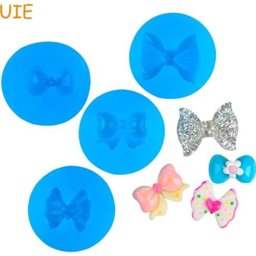 FYL233U,FYL248U,FYL359U,FYL366U Bow Silicone Mold - Jewellery Making Polymer Clay Resin Soap Cupcake Topper Chocolate Candy