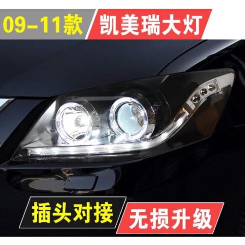 Tuning cars Headlight For Toyota Camry 2009-2011 Headlights LED DRL Running lights Bi-Xenon Beam Fog lights angel eyes Auto