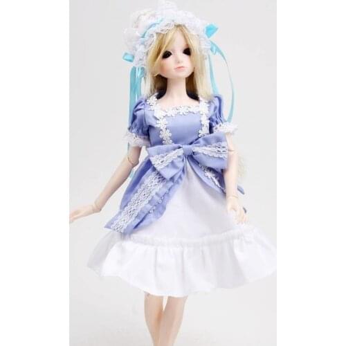 [wamami] 124# Blue Dress/Clothes 1/4 MSD 1/3 SD DZ AOD BJD Dollfie