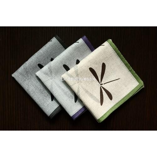 Japanese men handkerchief cotton thin large dragonfly 53cm * 53cm pocket square
