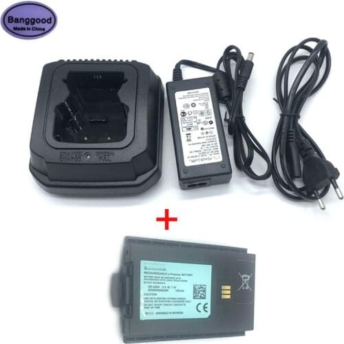 Dock Charger + 2S-LPP 423566 7.4V 1880mAh Li-ion Rechargeable Battery for Sepura Series STP8000 STP9000 STP8035 STP8030 Radio