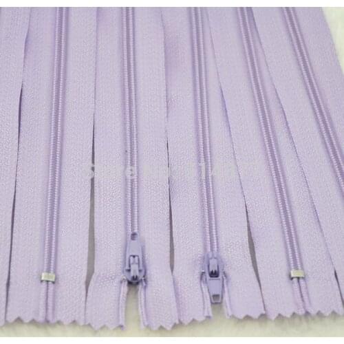 10 pcs Purple Color Nylon Coil Zippers Tailor Sewing Tools Craft 9 Inch Z03