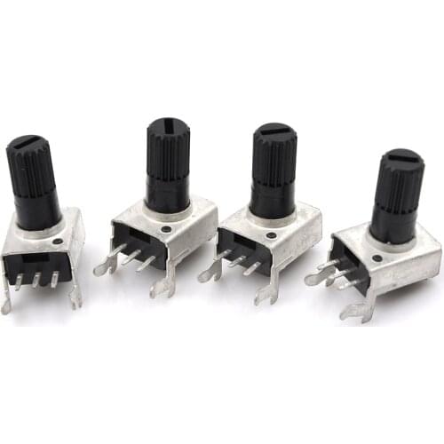 10pcs 6mm RV09 Type Vertical Adjustable Potentiometer / Variable Resistor 5K 10K 50K 100K