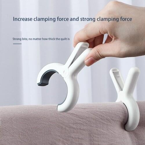 3pcs Fixed Windproof Drying Sheets Clothes Clips Plastic Household Quilt Powerful Drying Clips Pegs Laundry Clothespin