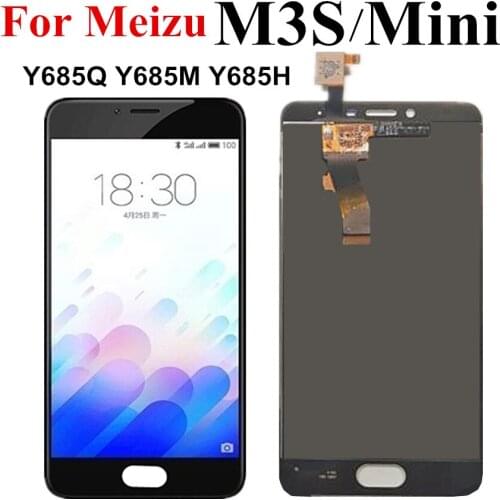 5.0" LCD For MEIZU M3S Mini Y685H LCD Display Touch Screen Digitizer Assembly Replacement For Meizu MELAN 3S Y685H LCD