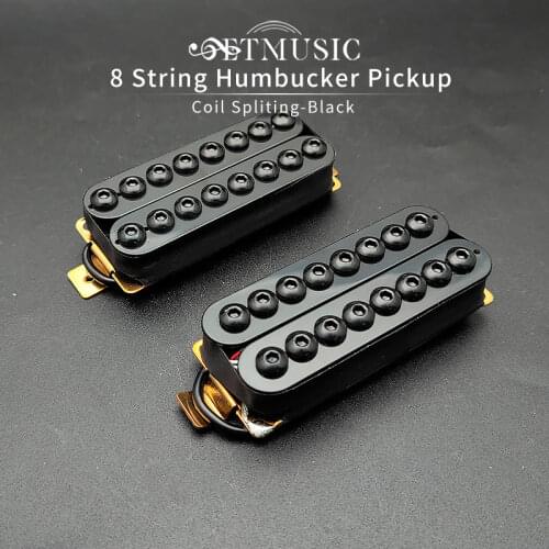 Ceramic Magnet 8 String Guitar Humbucker Pickup 67mm 73mm Pickups Black