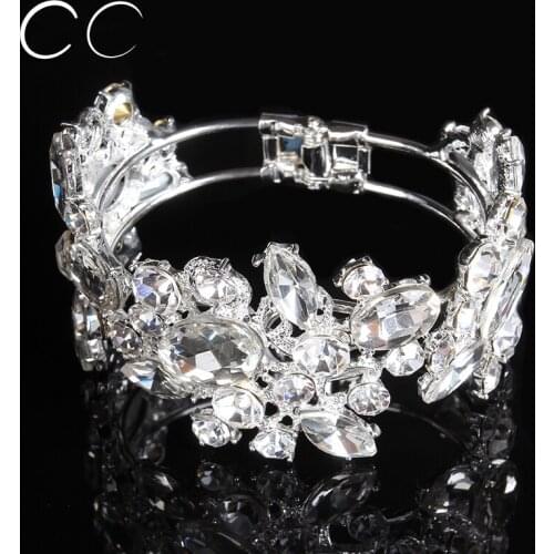 AAA CZ austrian crystal bangles bracelets for women wedding jewelry for brides fashion jewellery E013
