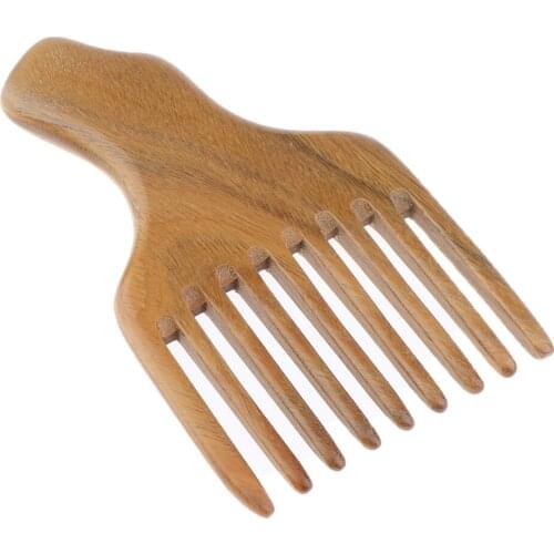 Natural Horn Afro Comb African American Pick Comb Hair Brush Hairdressing Styling Tool