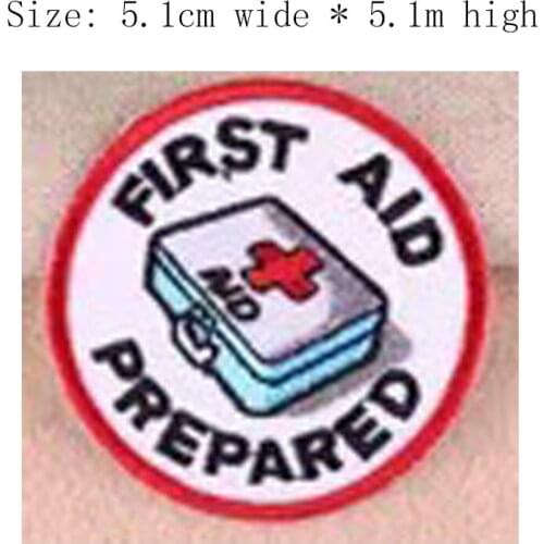 Free Shipping 1pc First Aid 5.1cm Wide Iron On Sew On For Left Chest/Appliqué/Craft/Decorattion/Hot Cut/Doctor/Medicine Chest