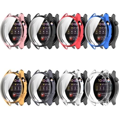 TPU Case For Huawei Watch 3 Smart Watch Soft Silicone Plated Full Coverage Screen Protector Cover Bumper Huawei Watch 3 Watch