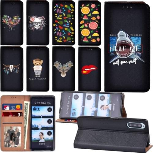 Flip Case for Sony Xperia L4/Xperia 1 II/Xperia 10 II Color Series Luxury Phone Cover Case
