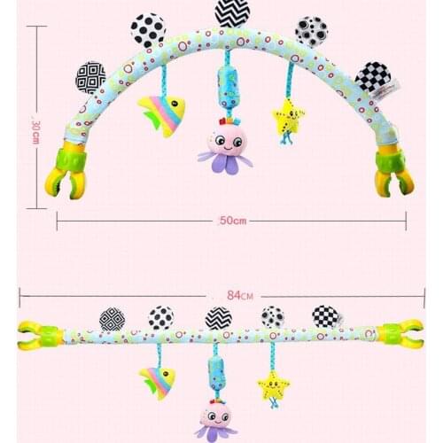 Baby Stroller Car Clip Hanging Seat & Stroller Toys Ocean Forest Sky Flying Animal mobile Rattle toy 20% off