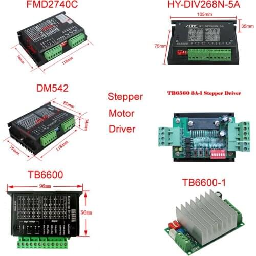 MACH3 Stepper Motor Driver FMD2740C DM542 HY-DIV268N-5A TB6560 TB6600-1 TB6600 for CNC Engraving Machine