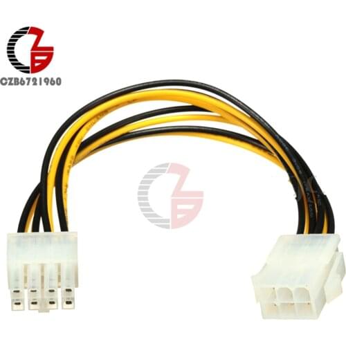 1PC 6 Pin Feamle to 8 Pin Male PCI Express Power Converter Cable CPU Video Graphics Card 6Pin to 8Pin PCIE Power Cable Connector