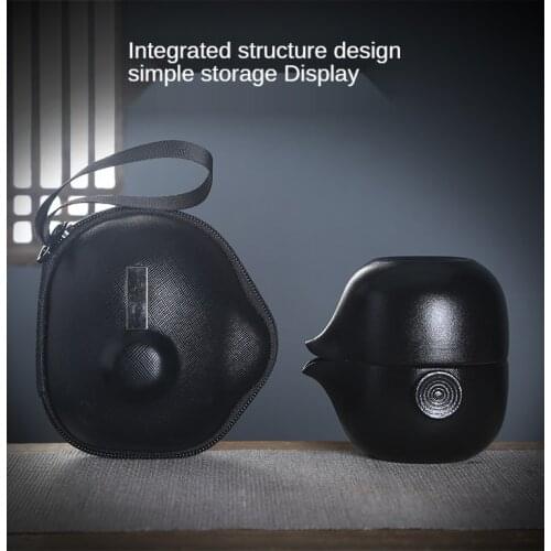 Chinese tea set Set of ceramic travel kungfu tea set Simple tea brewing set for outdoor tourism Express cup Tea set suit