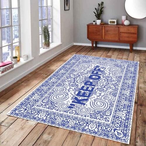 Keep Off Classic Blue Series Rug, Non-Slip Kitchen Rug,Corridor Carpet,Area Rug, modern Carpet, Design Rug,Themed Carpet