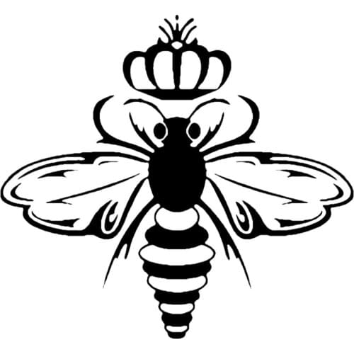 S51437# Various Sizes/Colors Car Stickers Vinyl Decal Queen Bee Motorcycle Decorative Accessories Creative Laptop Helmet
