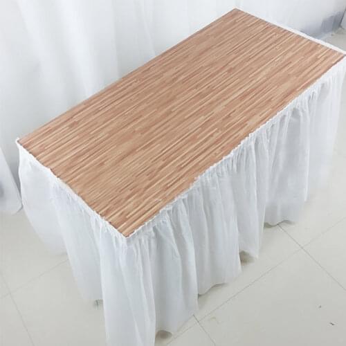 BALLE Disposable Table Skirt Plastic Party 13 colors 73x420cm Table Cover for Birthday Party Wedding Festival Decoration
