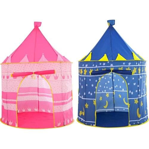 Portable Children Play Tent Folding Princess Prince Play Tent With Bag For Indoors Outdoors Decoration Carpet Outdoor Indoor Toy