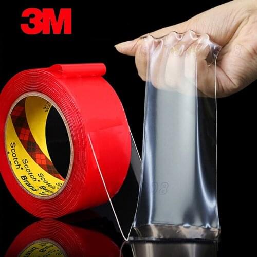 3M Nano magic Clear Double Sided Tape Acrylic Adhesive No Trace Waterproof Adhesive Home Office Bathroom Width 6/8/10/20/30/40mm