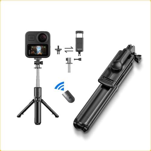 S03 Wireless Bluetooth Foldable Handheld Monopod Selfie Stick for Smartphone Huawei Shutter Remote Extendable Mini Tripod