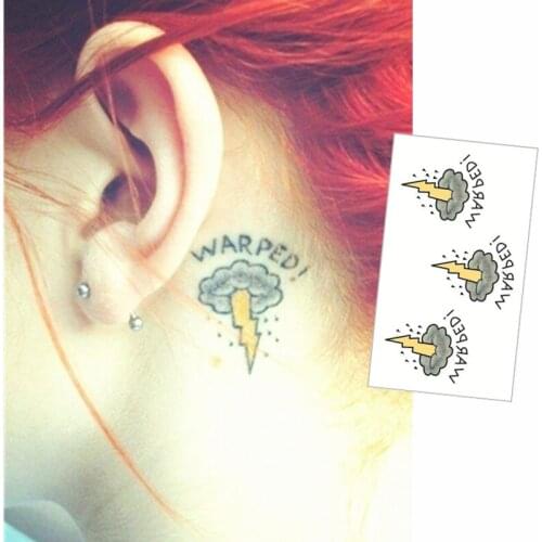 SHNAPIGN 25 Style Mini Temporary Tattoo Body Art, Mushroom cloud Designs, Flash Tattoo Sticker Keep 3-5 days Waterproof 10.5*6cm