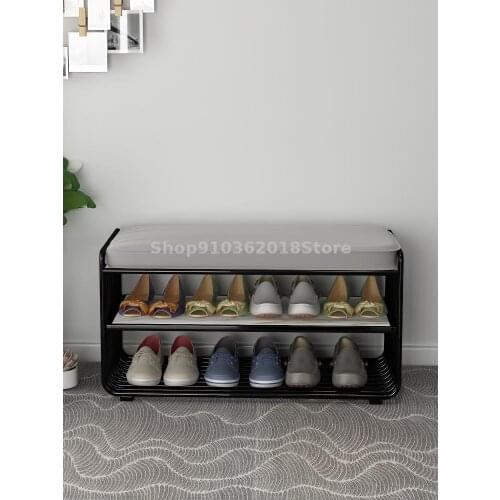 Nordic Modern Simple Shoe Changing Stool Household Doorstep Bench Entry Shoe Cabinet Footstool Wearing Shoe Rack Sitting Stool