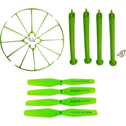 SYMA NX5H X5HC X5HW axis WIFI UAV landing gear parts green blade propeller protection ring Tripod Case Set