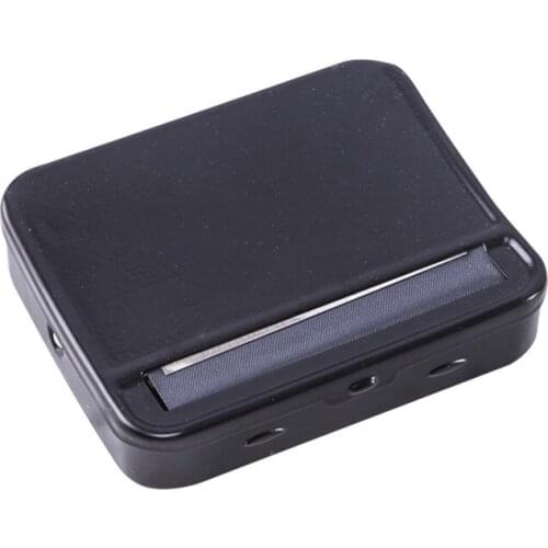 Tobacco Box Hand Roller Black 70mm/78mm Metal Box Type Automatic Cigarette Making Machine Cigarette Making Machine Cigarette Box