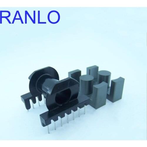 ETD34 transformer bobbin transformer frame PC40 ferrite core soft magnetic core 14pin 7+7 horizontal