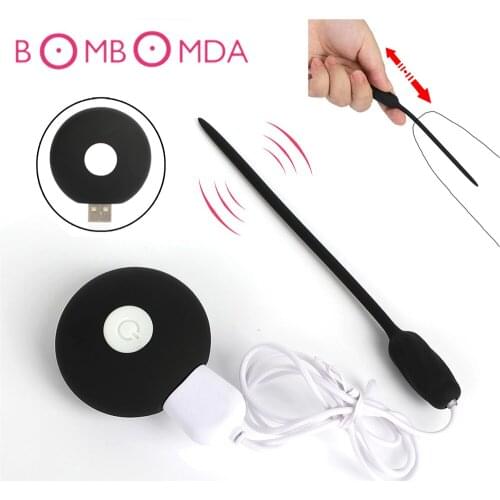 Urethral Vibrator Masturbator Sex Toys for Adults Men Urethra Penis Plug Dilators 20 Speeds Electric Vibrating Catheter Sounds
