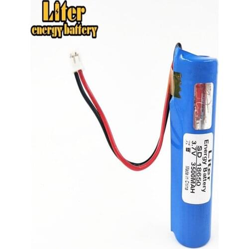 High quality XH2.0/2P connector 3.7V 3500mAh 18650 Rechargeable Li-ion Battery with PCB Protected