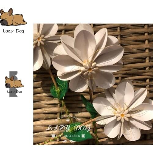 3D Flower Star Metal Cutting Dies Scrapbooking Stencil DIY Decorative Craft Embossing Die Cuts Card Making New Dies For 2019