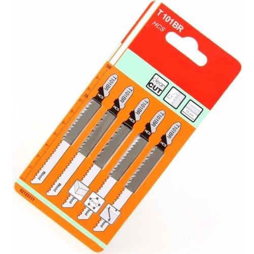 5pcs 100mm T101BR Jigsaw Blades Down Cut Worktop Wood Cutting For Bosch