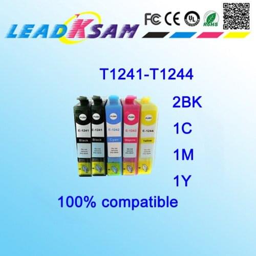 5pcs Compatible for 124 T1241-T1244 ink cartridge use for 320/323/325/435
