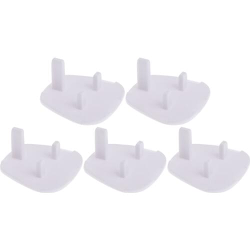 5Pcs UK Power Socket Outlet Mains Plug Cover Baby Child Safety Cover Proof Baby Child Safety Plug Guard Protector-P101