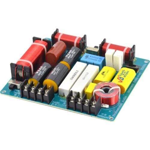 6.14x5.31 inch Frequency Divider 300W Green Durable Frequency Divider Crossover Board for DIY KTV Speaker X37A