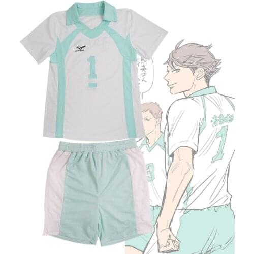 Anime Haikyuu!! Aoba Johsai High School Volleyball Uniform Oikawa Tooru iwaizumi hajime Cosplay Costume