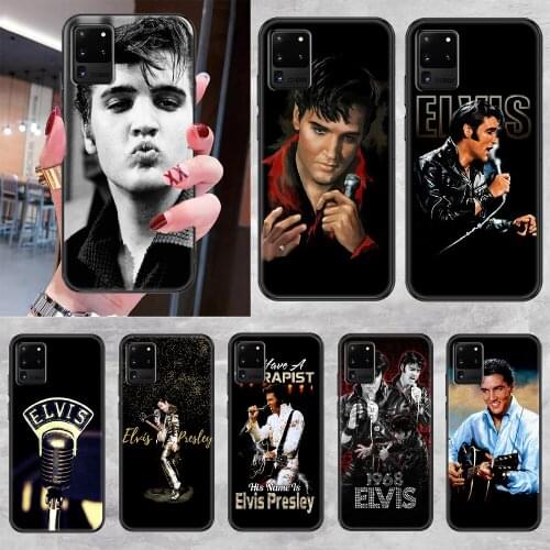 Elvis Presley Phone case For Samsung Galaxy Note 4 8 9 10 20 S8 S9 S10 S10E S20 Plus UITRA Ultra black pretty funda tpu prime