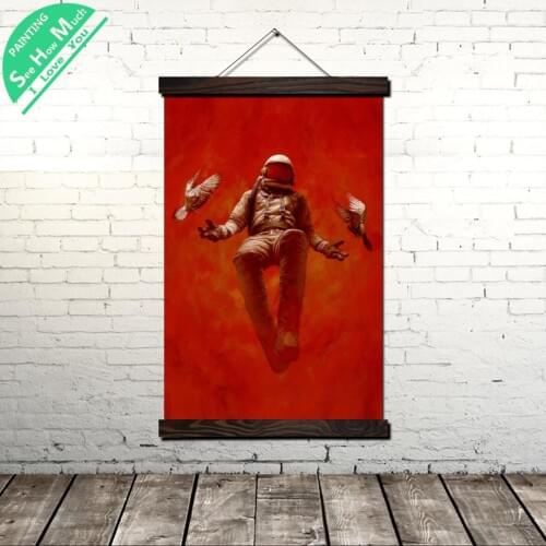 Firefighter Digital Art Modern Canvas Art Print Poster Wall Painting Scroll Painting Artwork Wall Poster Pictures Home Decor